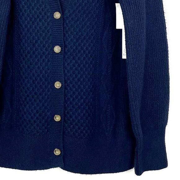 NWT Treasure & Bond Womens Cardigan Sweater Cable Knit Oversized Button M/L - Picture 7 of 11